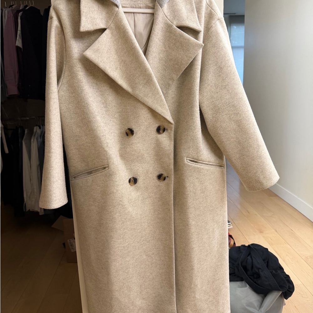 ASOS Design Petite Jacket in Soft Gray